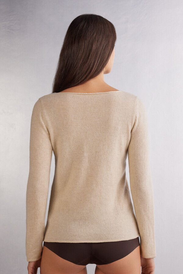 1 Bluză cu mâneci lungi din cașmir 1 Bluză cu mâneci lungi din cașmir