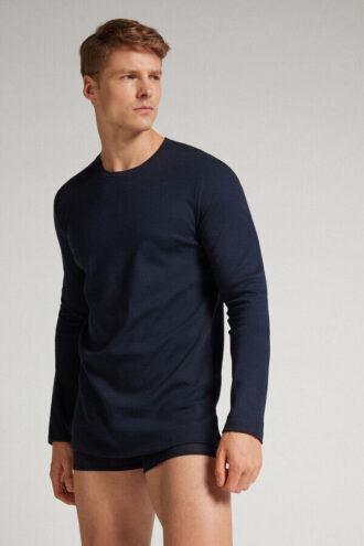 Bluză cu mâneci lungi din bumbac cald