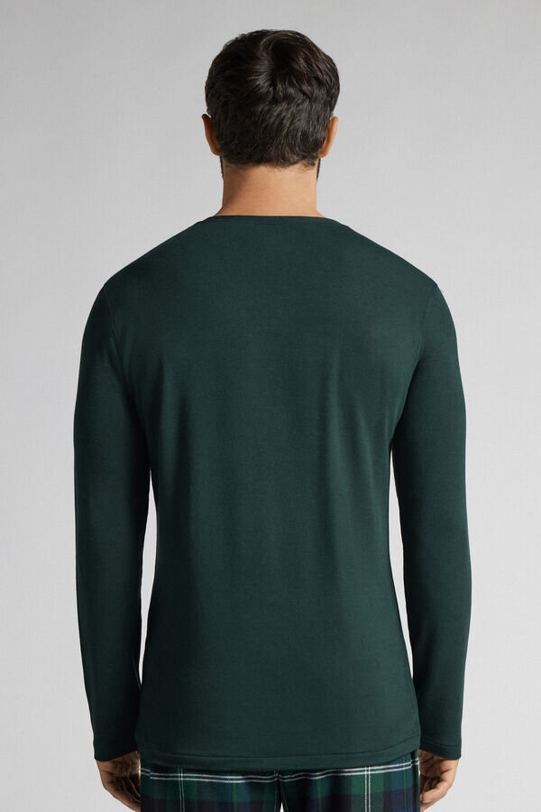 Bluză cu mâneci lungi din modal și cașmir Bluză cu mâneci lungi din modal și cașmir