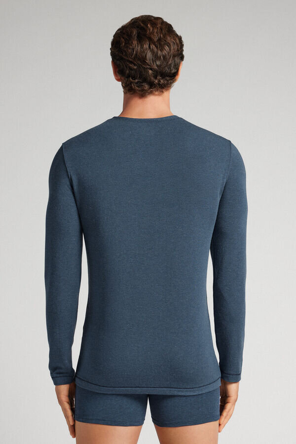 Bluză cu mâneci lungi din modal și cașmir Bluză cu mâneci lungi din modal și cașmir