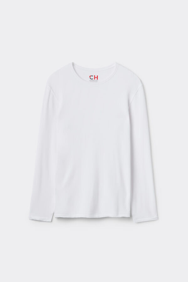 Bluză cu mâneci lungi din modal și cașmir Bluză cu mâneci lungi din modal și cașmir