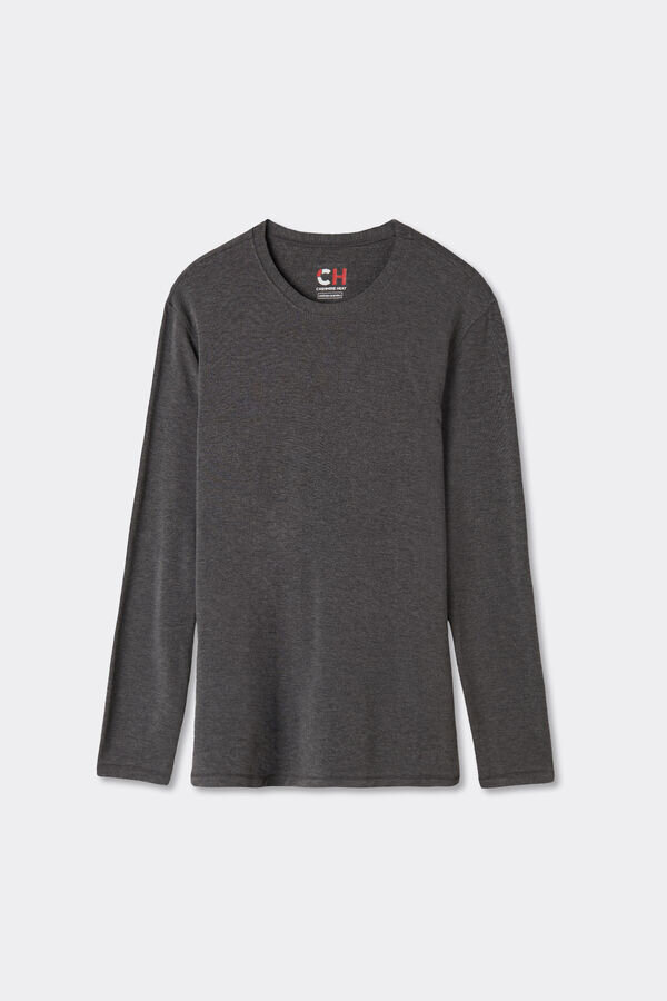 Bluză cu mâneci lungi din modal și cașmir Bluză cu mâneci lungi din modal și cașmir