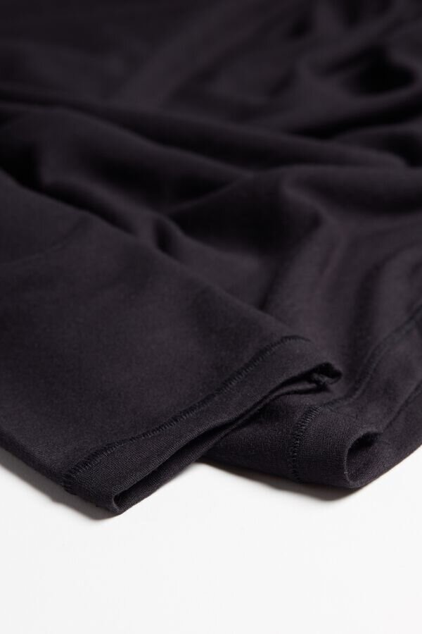 Bluză cu mâneci lungi din modal și cașmir Bluză cu mâneci lungi din modal și cașmir