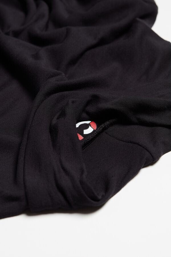 Bluză cu mâneci lungi și guler înalt din modal și cașmir Bluză cu mâneci lungi și guler înalt din modal și cașmir