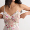Body din tul și Lace Bodysuit cu imprimeu Pretty Flowers Body din tul și Lace Bodysuit cu imprimeu Pretty Flowers