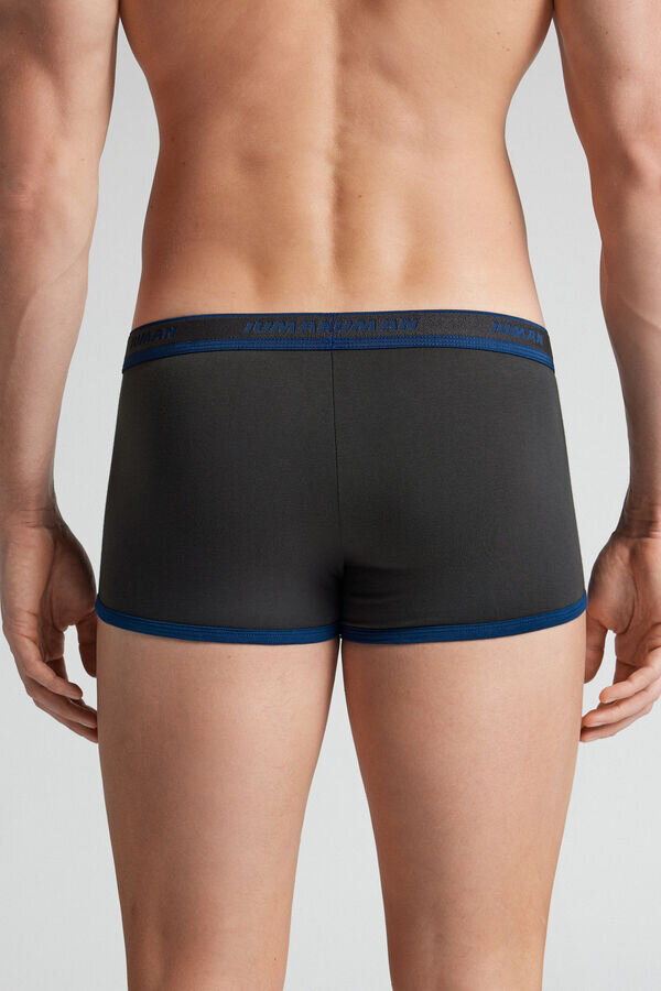 Boxeri din bumbac de calitate superioară cu logo Boxeri din bumbac de calitate superioară cu logo