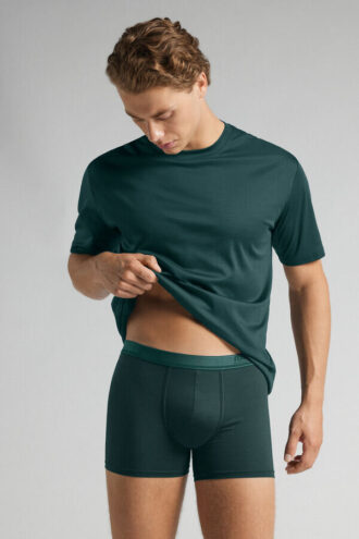 Boxeri din bumbac mercerizat premium cu logo