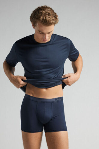 Boxeri din bumbac mercerizat premium cu logo