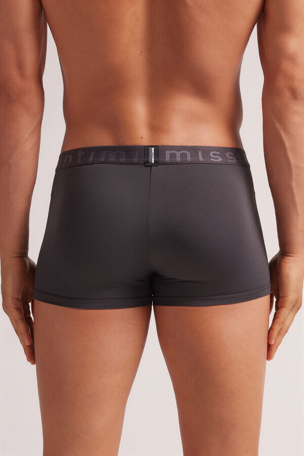 Boxeri din microfibră cu logo Boxeri din microfibră cu logo