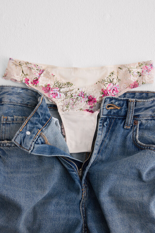 Brazilian cu imprimeu Pretty Flowers Brazilian cu imprimeu Pretty Flowers