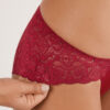 Chiloți bikini din dantelă și mătase
