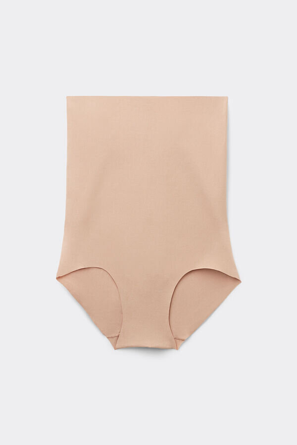 Chiloți hipster din bumbac cu talie înaltă și efect ușor modelator Chiloți hipster din bumbac cu talie înaltă și efect ușor modelator