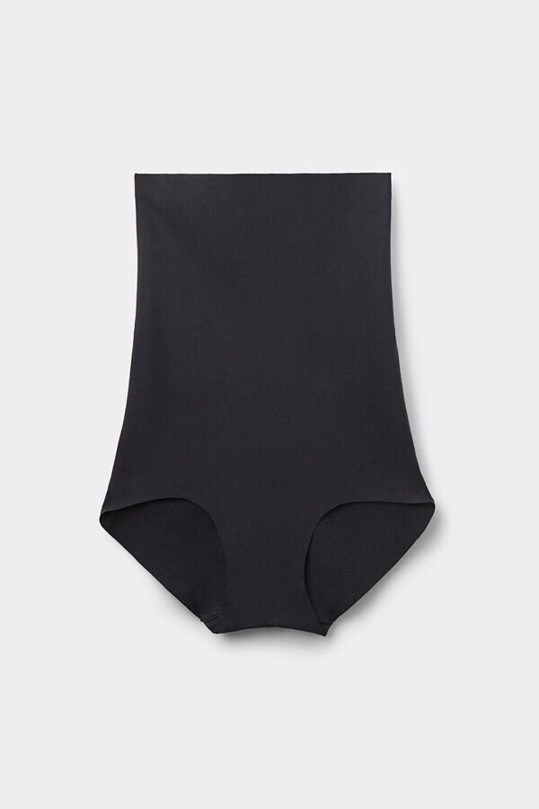 Chiloți hipster din bumbac cu talie înaltă și efect ușor modelator Chiloți hipster din bumbac cu talie înaltă și efect ușor modelator