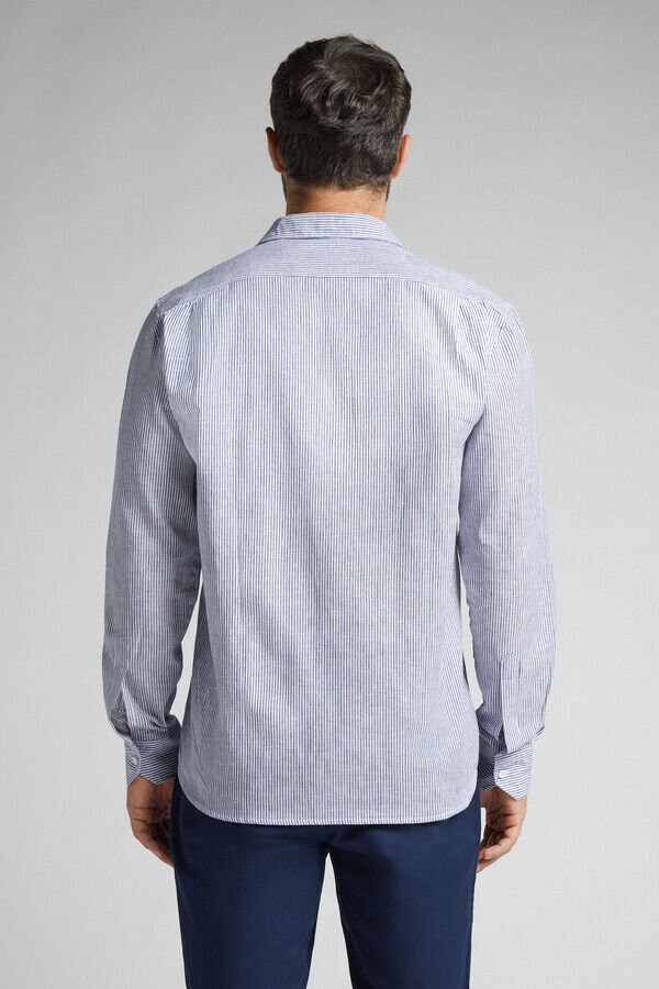 Cămașă din in și bumbac Cămașă din in și bumbac