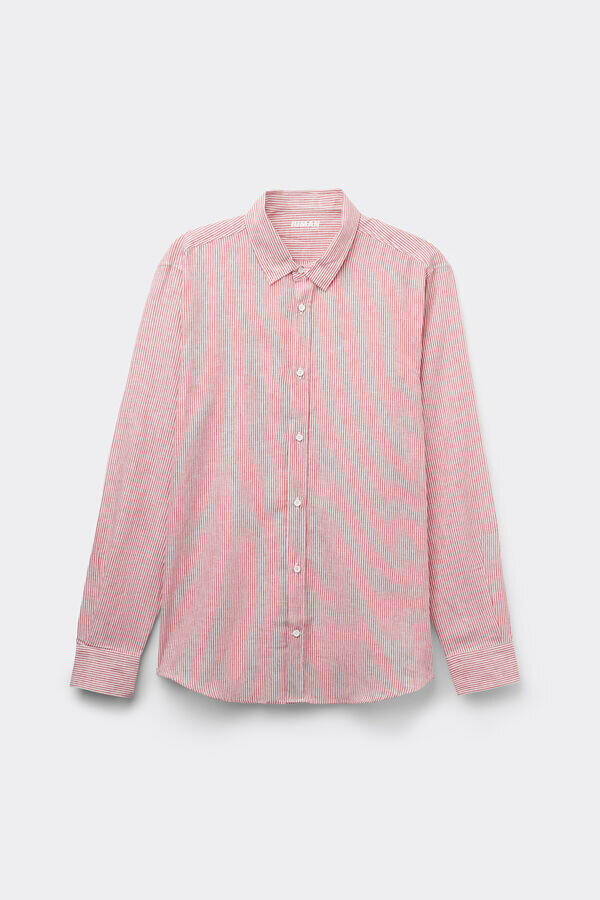 Cămașă din in și bumbac Cămașă din in și bumbac