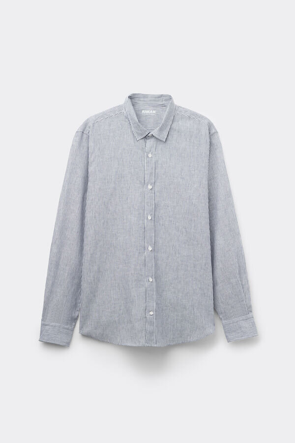 Cămașă din in și bumbac Cămașă din in și bumbac