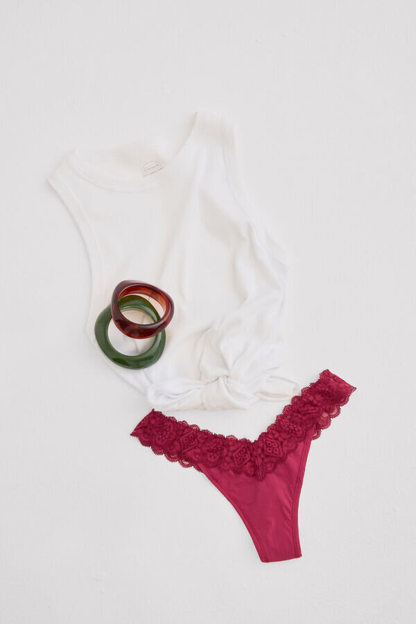 Dantelă și microfibră Stil Brazilian 80S Dantelă și microfibră Stil Brazilian 80S