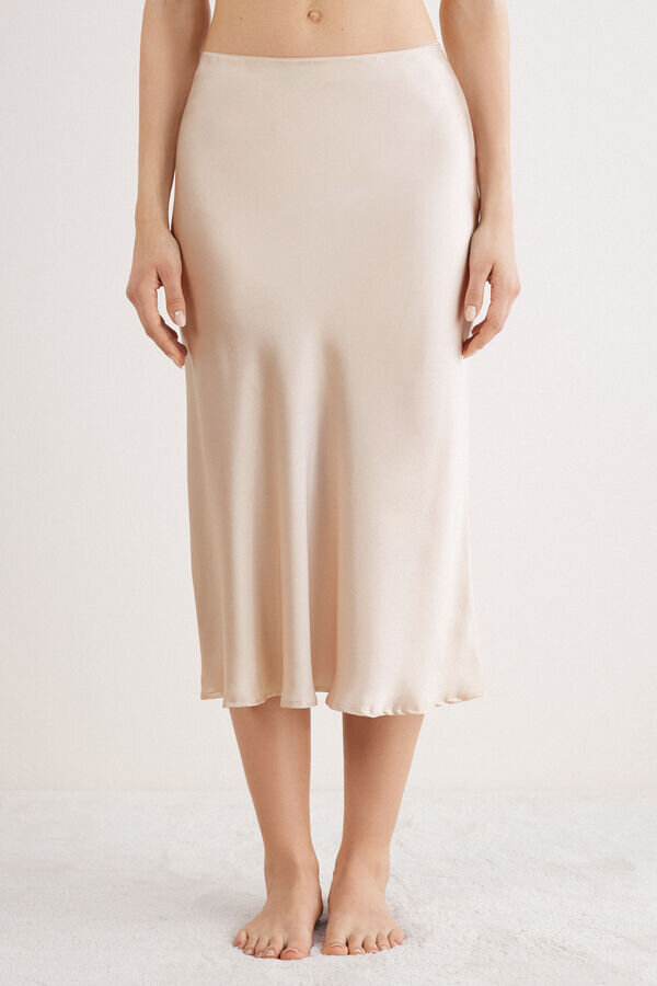 Fustă midi din mătase Fustă midi din mătase