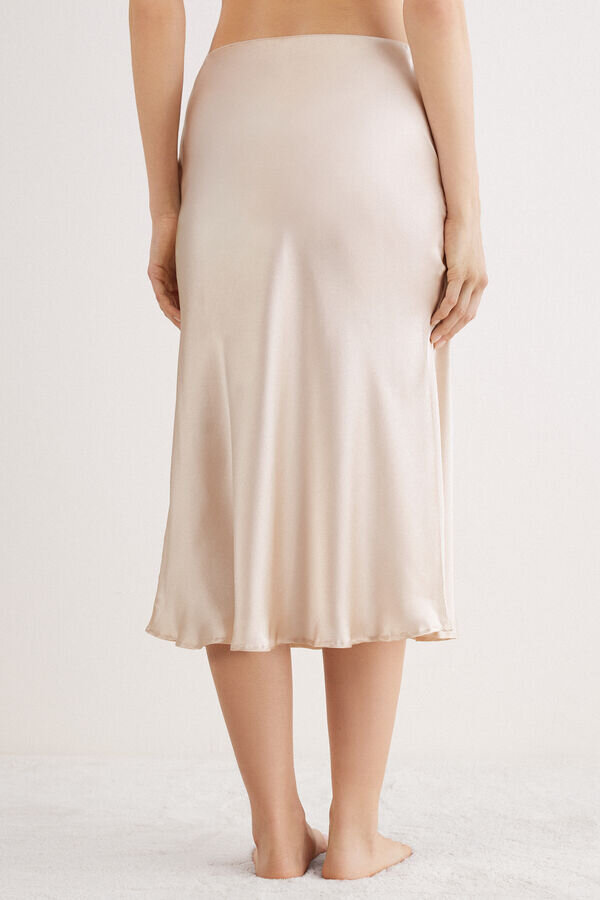 Fustă midi din mătase Fustă midi din mătase