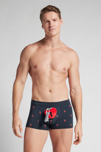 Jucărie de pluș cu inimă și lacăt Boxeri din bumbac superior