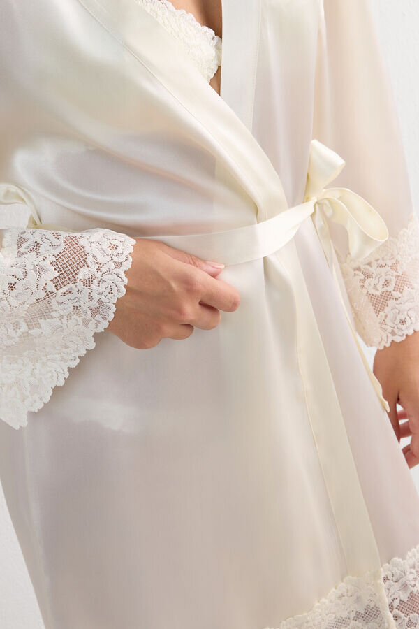 Kimono din mătase Pretty Flowers Kimono din mătase Pretty Flowers