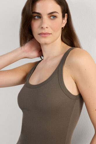 Maiou cu spate în formă de U din bumbac superior