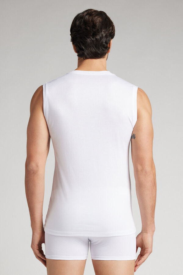 Maiou din bumbac mercerizat premium cu bretele late Maiou din bumbac mercerizat premium cu bretele late