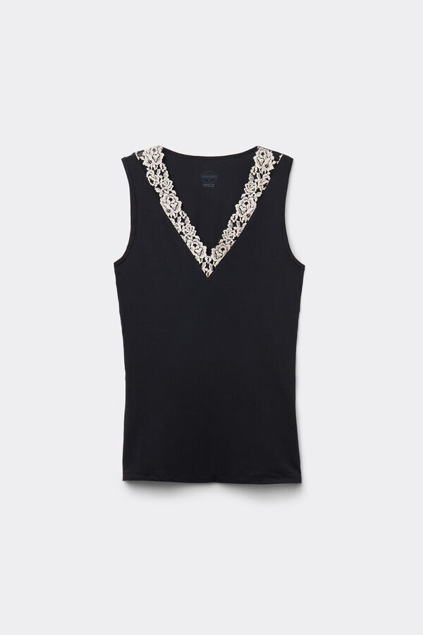 Maiou din modal și dantelă Pretty Flowers Maiou din modal și dantelă Pretty Flowers