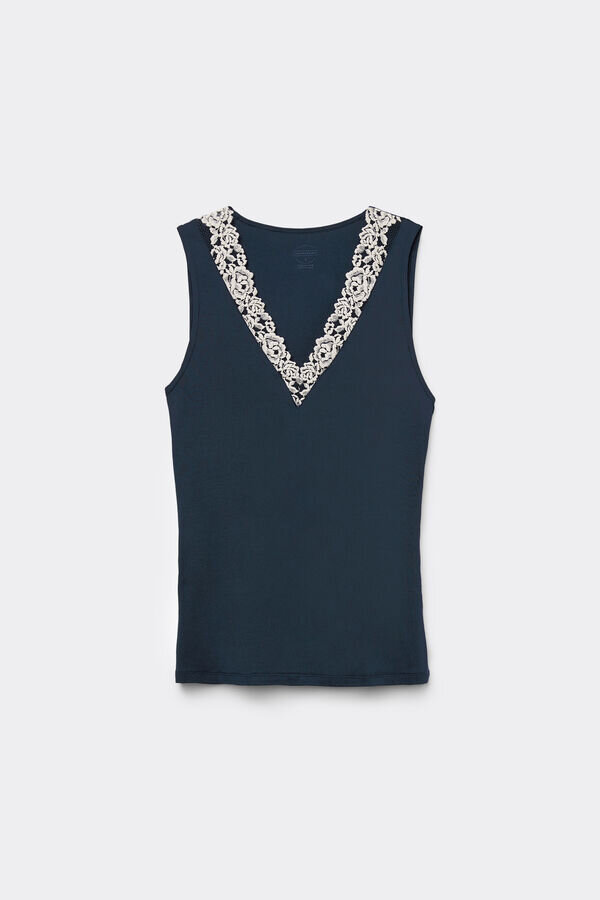 Maiou din modal și dantelă Pretty Flowers Maiou din modal și dantelă Pretty Flowers