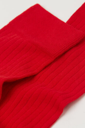 Șosete din bumbac moale cu nervuri