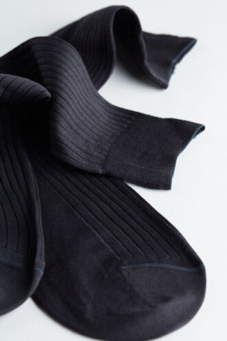 Șosete scurte din bumbac egiptean cu nervuri