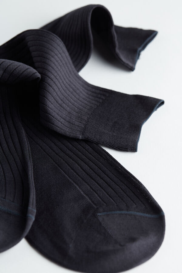 Șosete scurte din bumbac egiptean cu nervuri Șosete scurte din bumbac egiptean cu nervuri