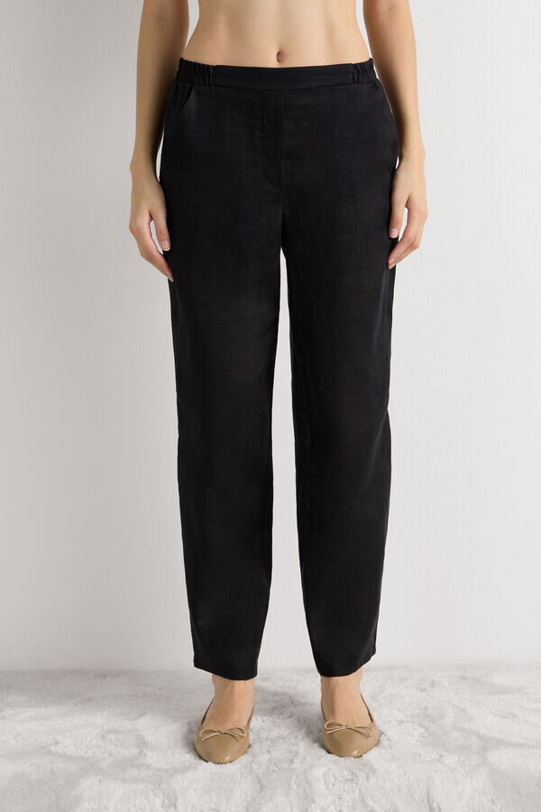 Pantaloni din pânză de in Pantaloni din pânză de in