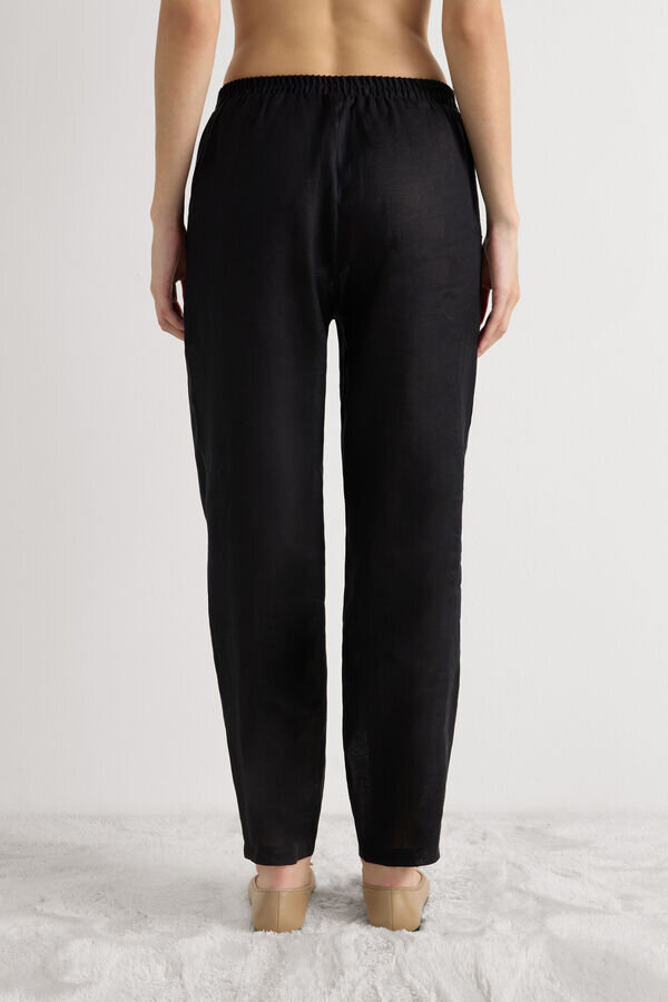 Pantaloni din pânză de in Pantaloni din pânză de in