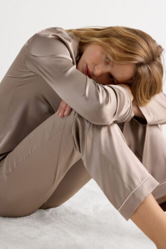 Pantaloni lungi din mătase