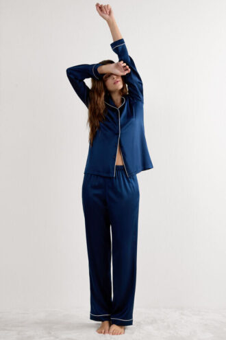 Pantaloni lungi din mătase