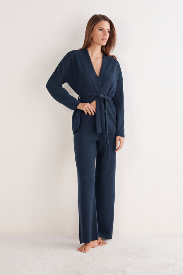 Pantaloni palazzo lungi din cașmir 1 Pantaloni palazzo lungi din cașmir 1