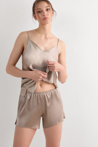 Pantaloni scurți din mătase