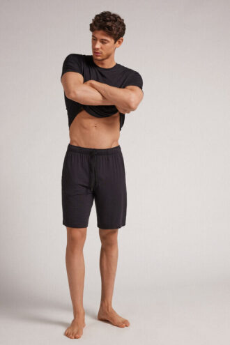 Pantaloni scurți din mătase și modal