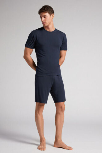 Pantaloni scurți din mătase și modal