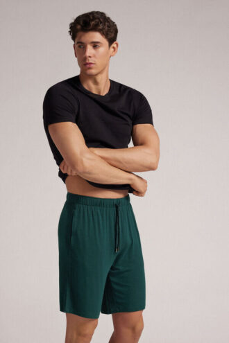 Pantaloni scurți din mătase și modal