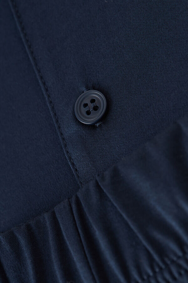 Pijamale lungi din bumbac, cu deschidere în față Pijamale lungi din bumbac, cu deschidere în față