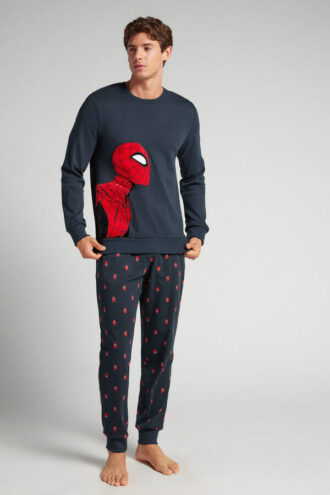 Pijamale lungi din bumbac Spider-Man Marvel