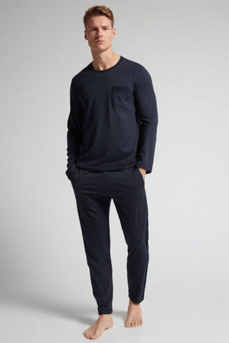 Pijamale lungi din bumbac superior