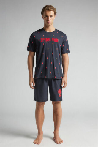 Pijamale scurte din bumbac Spider-Man Marvel