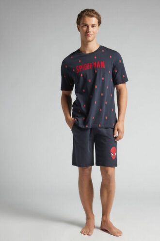 Pijamale scurte din bumbac Spider-Man Marvel