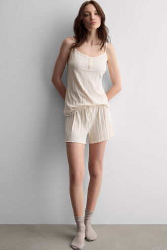 Pijamale scurte Sweet Pointelle