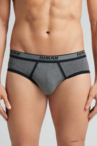 Slipuri din bumbac superior pentru bărbați, cu logo