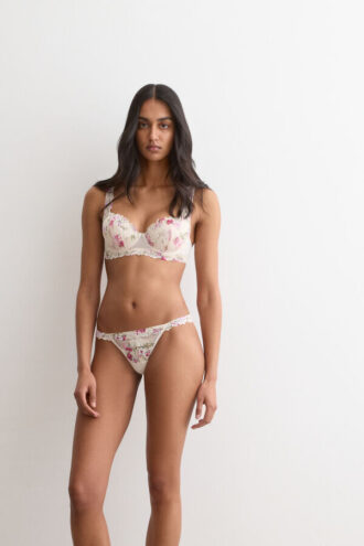 Sutien balconette Sofia cu imprimeu Pretty Flowers