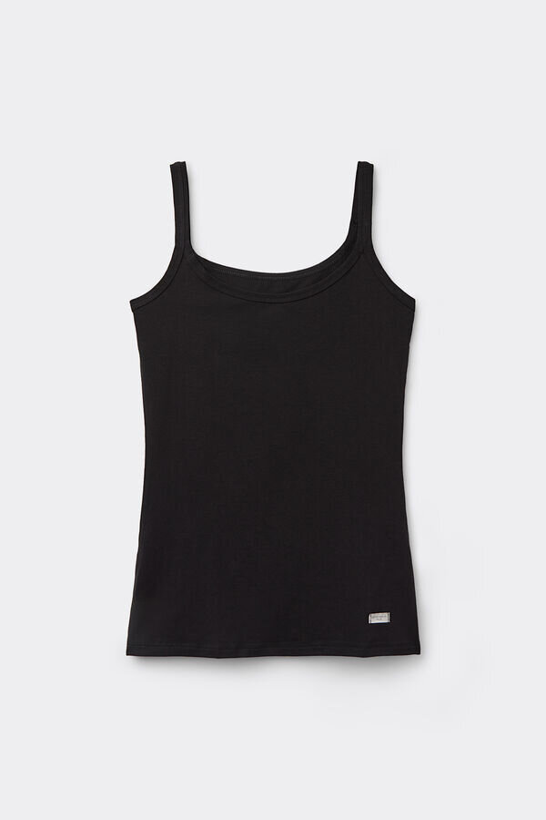 Top cu bretele subțiri din bumbac Top cu bretele subțiri din bumbac